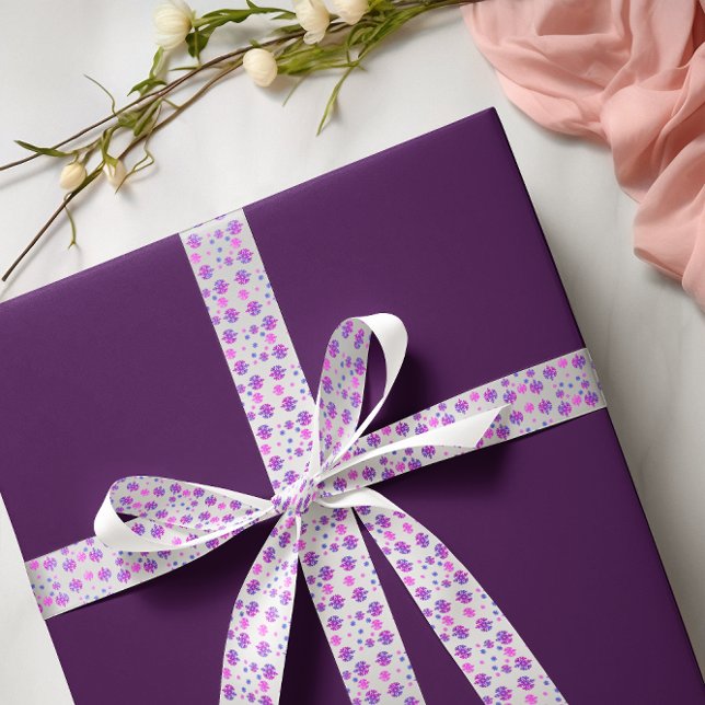 Sweet 16 Winter Snowflake Birthday Satin Ribbon (Creator Uploaded)