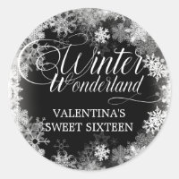 Sweet 16 Winter Wonderland Snowflake Favour