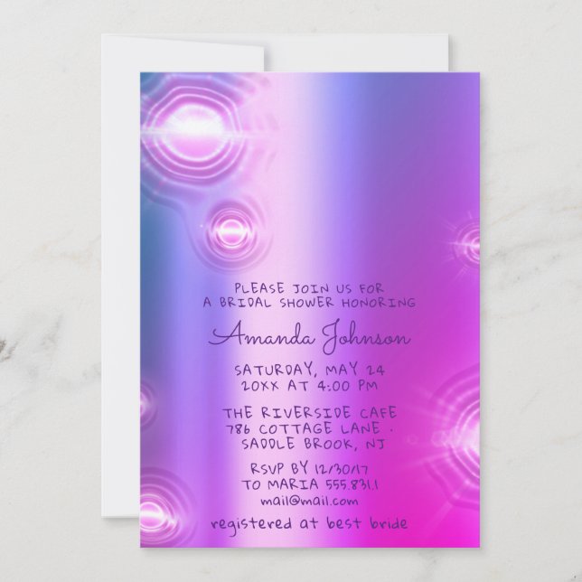 Sweet 16th 15th Futuristic Unicorn Pink Invitation (Front)