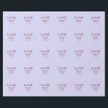 Sweet 16th birthday purple pastel mauve retro name wrapping paper<br><div class="desc">design</div>