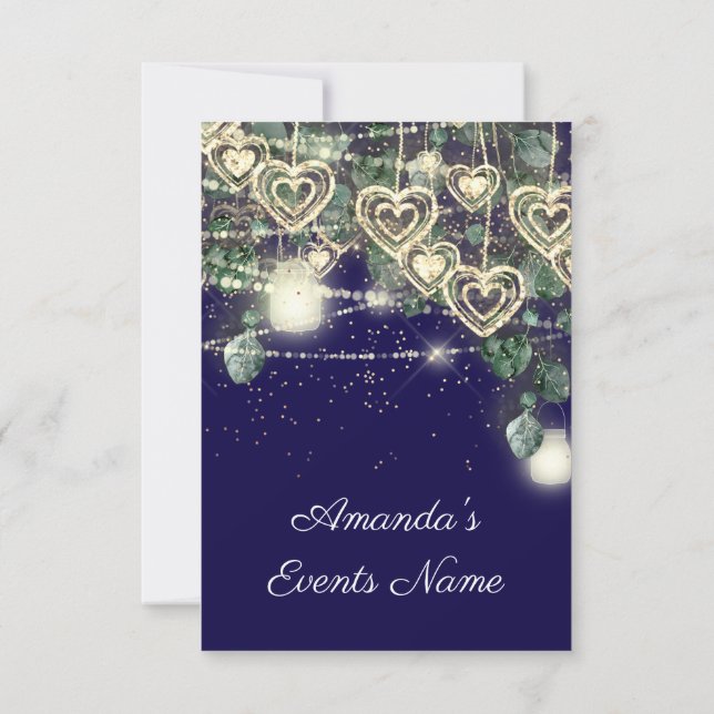 Sweet 16th BRIDAL Rustic Wood Navy Mint Burgundy Invitation (Back)