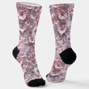 Sweet 3d Cherry Blossoms Socks