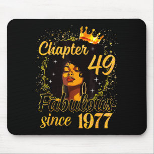 Sweet 49 afro queen fabulous since 1977 birthday mouse pad