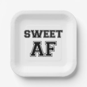 SWEET AF PAPER PLATE