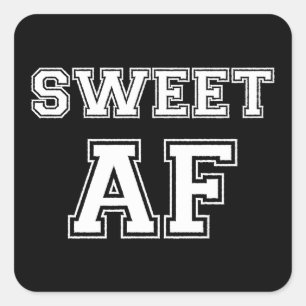 SWEET AF SQUARE STICKER