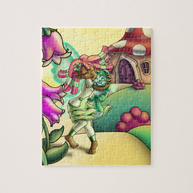 Sweet African American Fairy Jigsaw Puzzle (Vertical)