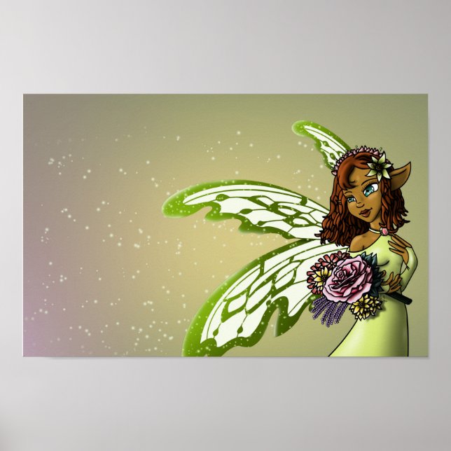 Sweet African American Fairy Poster (Front)