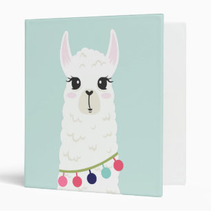 Sweet Alpaca Illustration Binder