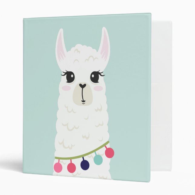 Sweet Alpaca Illustration Binder (Front/Inside)