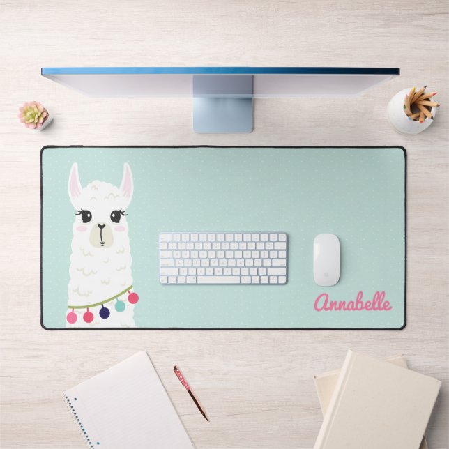 Sweet Alpaca Personalized  Desk Mat (Office 1)