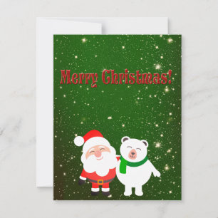 Sweet, Amazing, Perfect Green Holiday Card