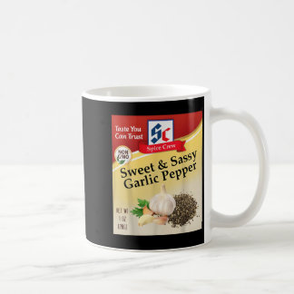 Sweet & Sy Garlic Pepper Condiment Spice Group Coffee Mug