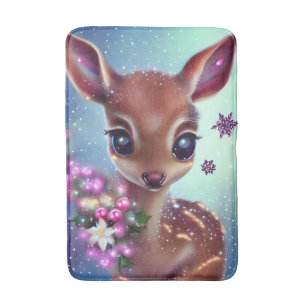 Sweet and Adorable Baby Deer Bath Mat