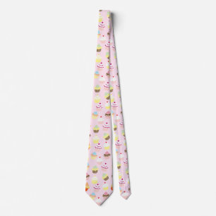 Sweet and Colourful Cupcake Pattern Tie