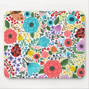 Sweet and Colourful  Floral Ditsy   Mousepad