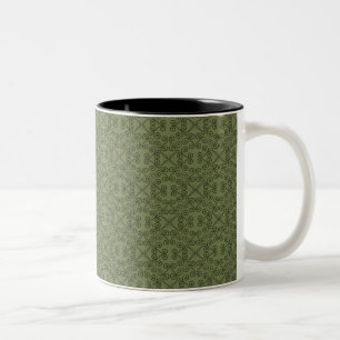 Sweet and Dainty Mug, Olive Green Two-Tone Coffee Mug