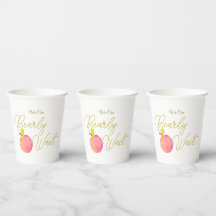 Sweet and Festive Baby Shower Cups with Quote