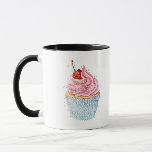 Sweet and Glitter Cupcake Mug (Left)