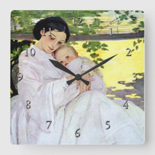 “Sweet and Low” Square Wall Clock