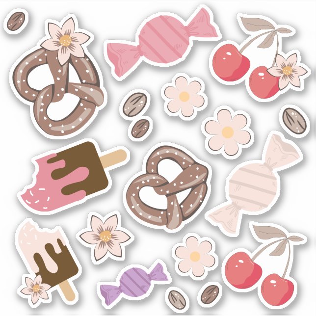 Sweet and Salty Treats Beige Pattern (Front)