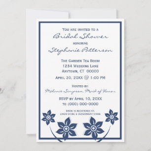 Sweet and Sassy Flowers Bridal Shower Invitation