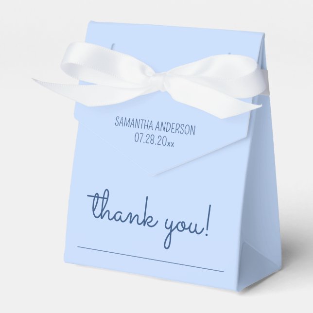 Sweet and Simple Hidden Message Thank You Favor Box (Front Side)