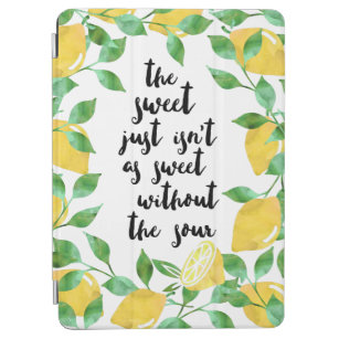 Sweet and Sour Lemon Quote iPad Cover
