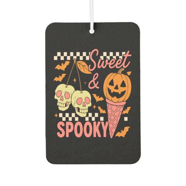 Sweet and Spooky Cute Halloween Air Freshener (Front)