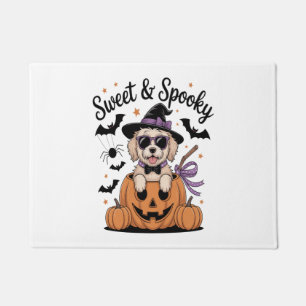 Sweet and Spooky Dog Halloween Doormat
