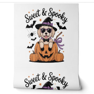 Sweet and Spooky Dog Halloween Wallpaper