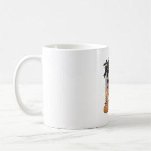 Sweet and Spooky Poodle and Pumpkin Coffee Mug