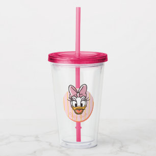 Sweet and Sunny Daisy Duck Portrait Acrylic Tumbler