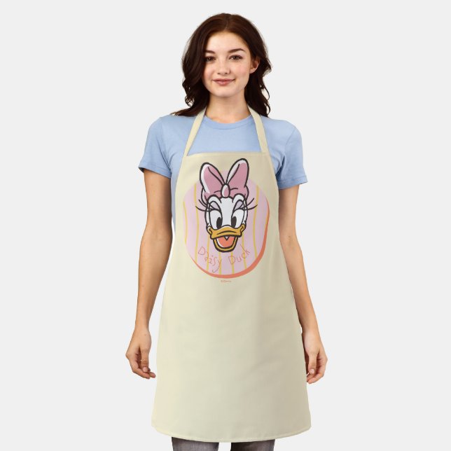 Sweet and Sunny Daisy Duck Portrait Apron (Worn)