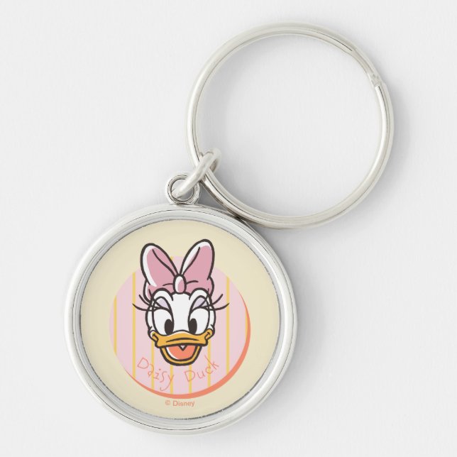 Sweet and Sunny Daisy Duck Portrait Keychain (Front)