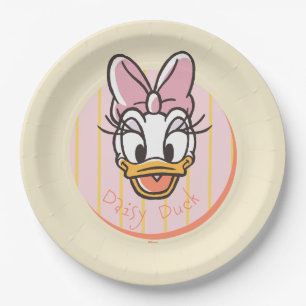 Sweet and Sunny Daisy Duck Portrait Paper Plate