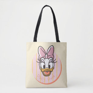 Sweet and Sunny Daisy Duck Portrait Tote Bag