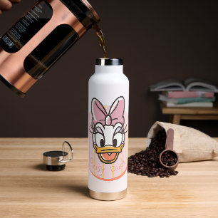 Sweet and Sunny Daisy Duck Portrait Water Bottle