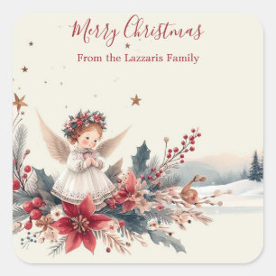 Sweet Angel of Christmas Sticker