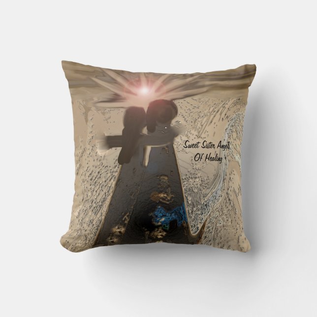 Sweet Angel Sisters...Of Healing Pillow (Front)