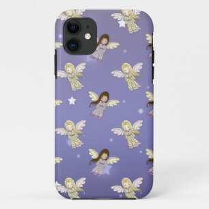 Sweet Angels in the Stars Pattern iPhone 11 Case
