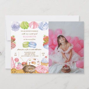 Sweet Anniversaire Invitation Avec Photo