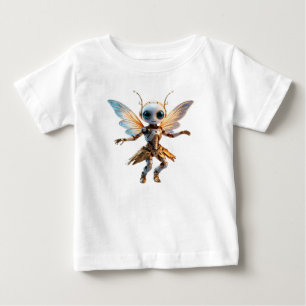 Sweet Ant Girl Dancing Robot Pixie Baby T-Shirt