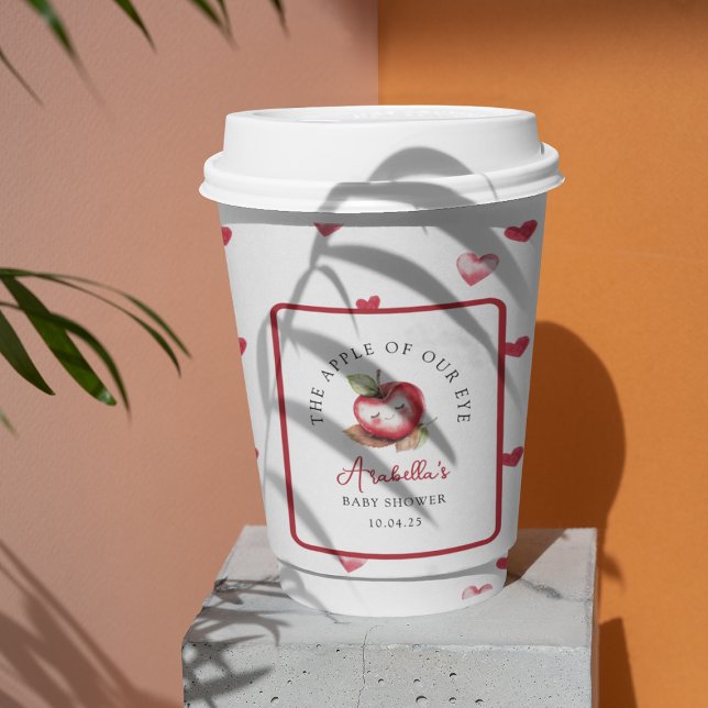 Sweet Apple Of Our Eye Baby Shower Paper Cups (Creator Uploaded)