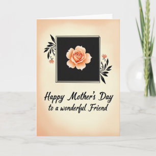Sweet Apricot Mothers Day Card