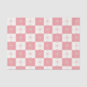 Sweet Argyle Hearts Chequered Tissue Paper
