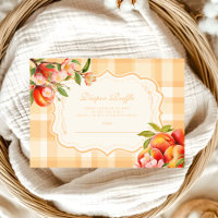 Sweet As A Peach Baby Shower Diapper Raffle