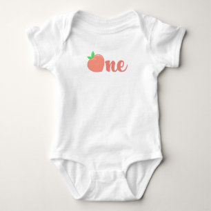 Sweet as a Peach Birthday  Baby Bodysuit