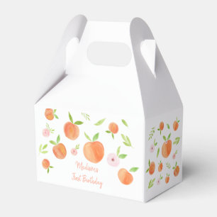 Sweet As A Peach Birthday Favor Box