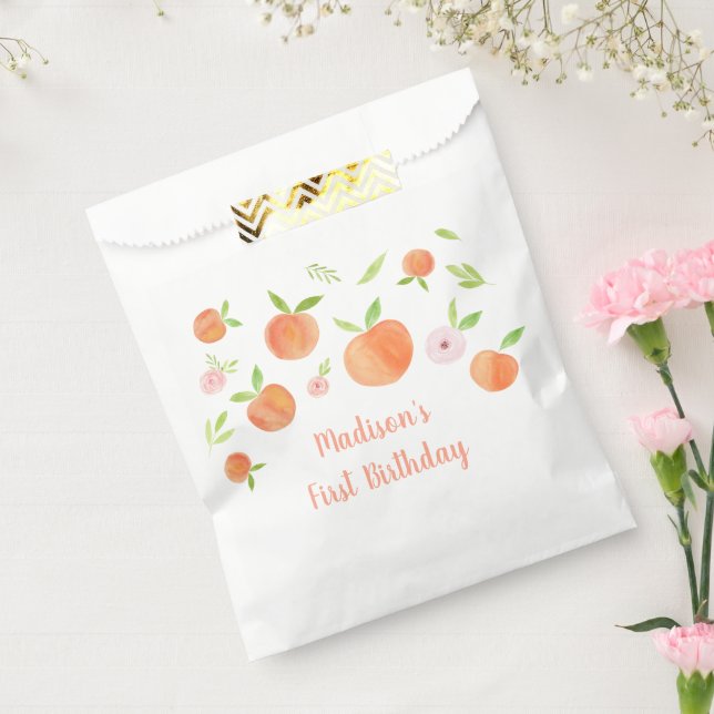 Sweet As A Peach Birthday Favour Bag (Sealed)