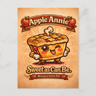 Sweet As Can Be - Apple Annie - Foodie Fiends Postcard